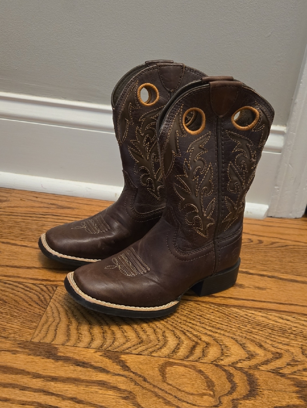Ariat Brown Kids Western Pull-On Boots